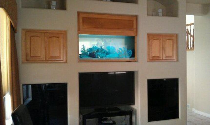 Rated #6: 140 Gallons Saltwater Fish Tank - 150 Gallon Custom Aquarium by Sunset Aquatics Rated #6: 140 Gallons Saltwater Fish Tank - 150 Gallon Custom Aquarium by Sunset Aquatics