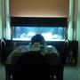 fish tank picture - 125 Gallon fish tank with custom stand 2